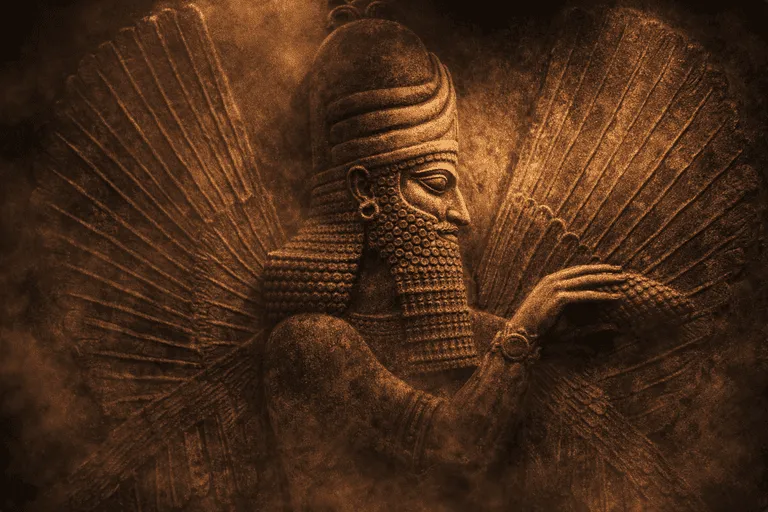Ancient Mystical Relief anunnaki enlil