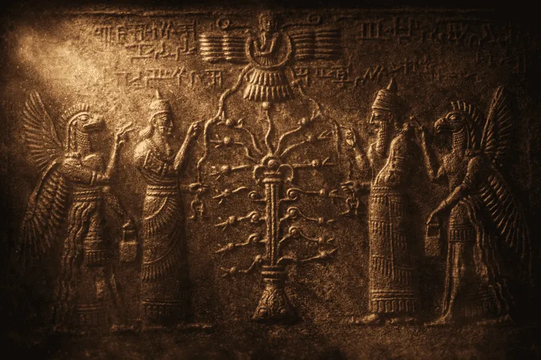 Ancient Mystical Relief anunnakis