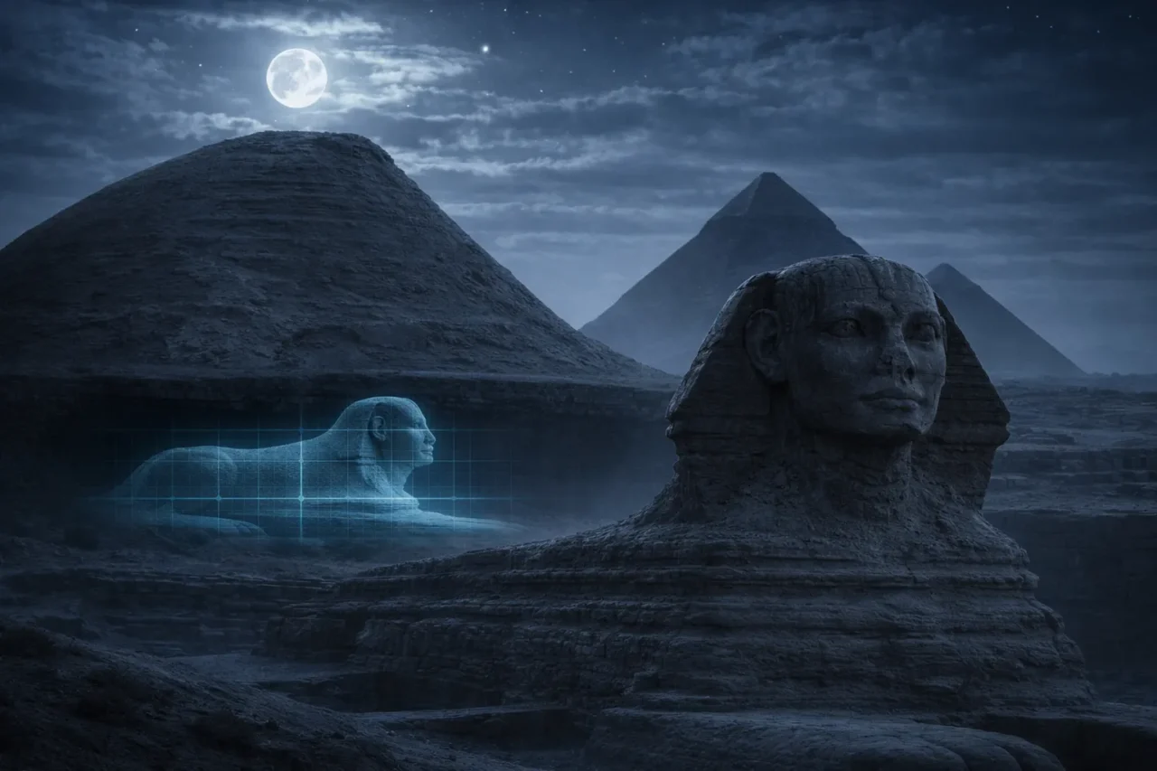 ¿Una SEGUNDA ESFINGE enterrada en Giza?