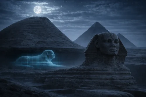 ¿Una SEGUNDA ESFINGE enterrada en Giza?
